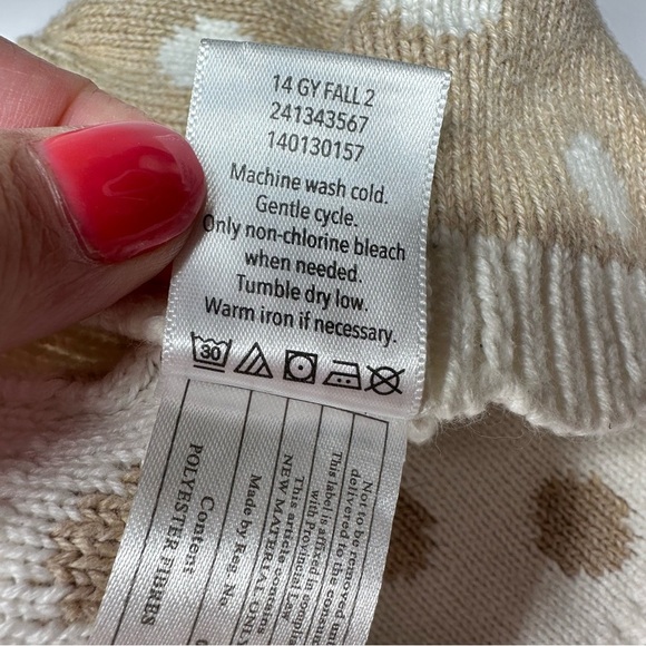 New Gymboree Hat Month Fairy Tale Forest Oh Deer Fawn Beanie Polka Dot 4T 5T - Picture 4 of 6